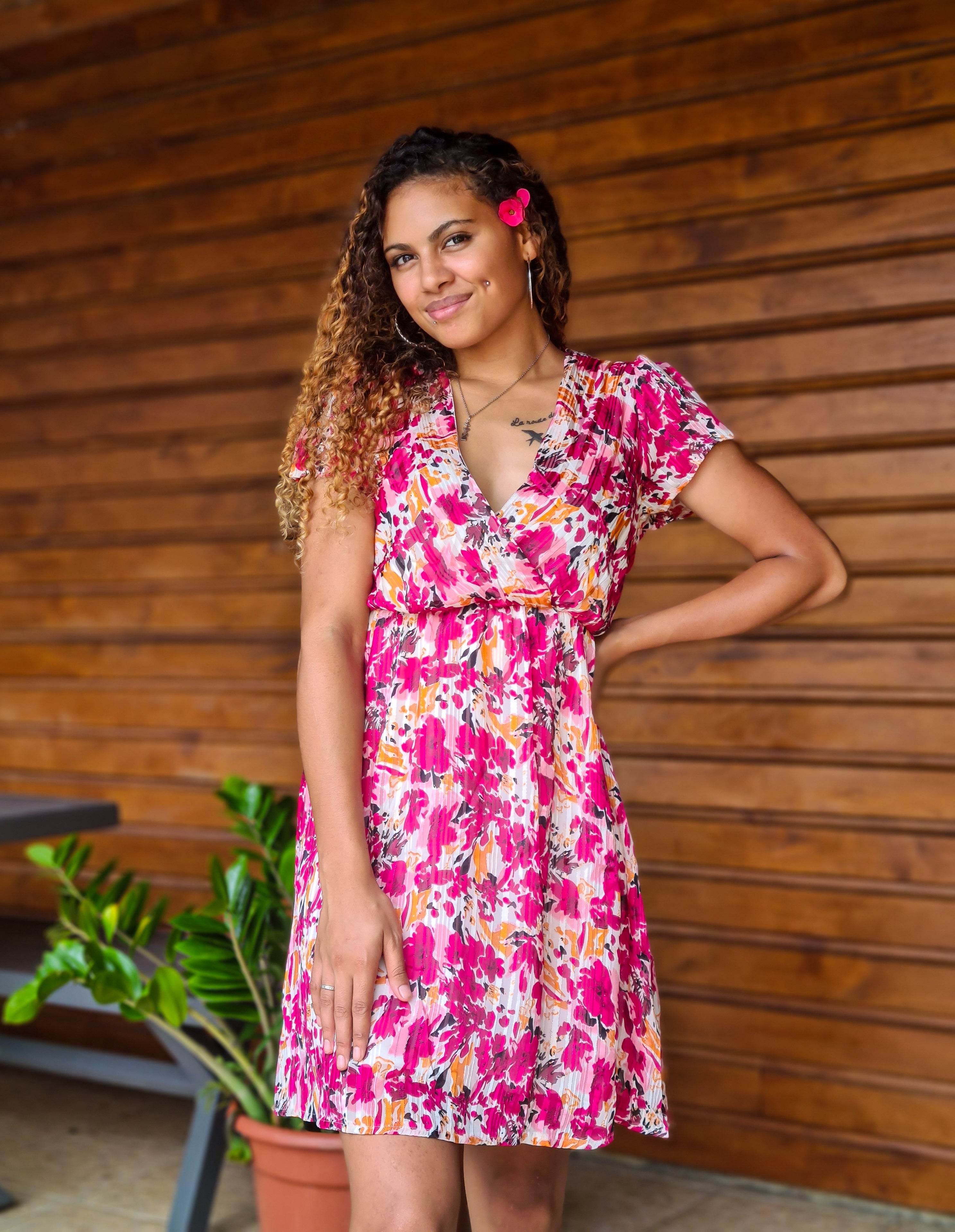 Robe courte colorée sale