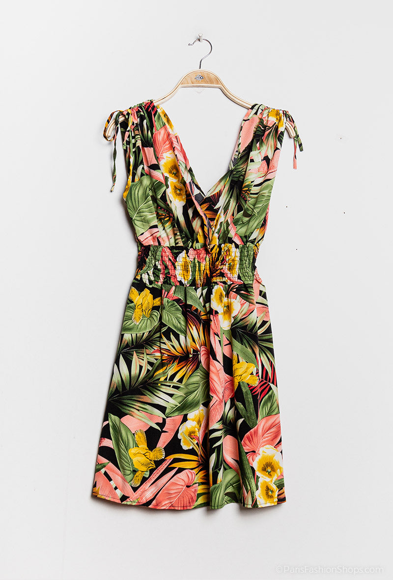 Robe Longue Fleurie Tropical - Miss Fleurie Robe Longue Fleurie Tropical - Miss Fleurie